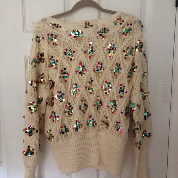 Anthropologie Lara Sequined Sweater - Picture 5 of 12
